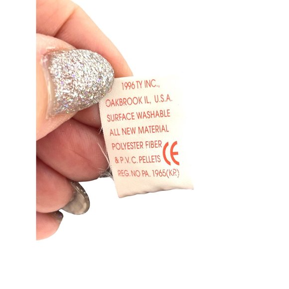 Spike the Rhinoceros Beanie Baby Vintage 1996 Retired Tush Tag Heart Tag in Case - Picture 10 of 17